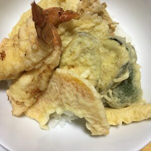 今日のごはんは♪ニコニコ天丼